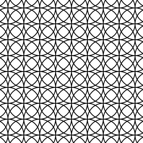 Naadloos abstract patroon met cirkels vector