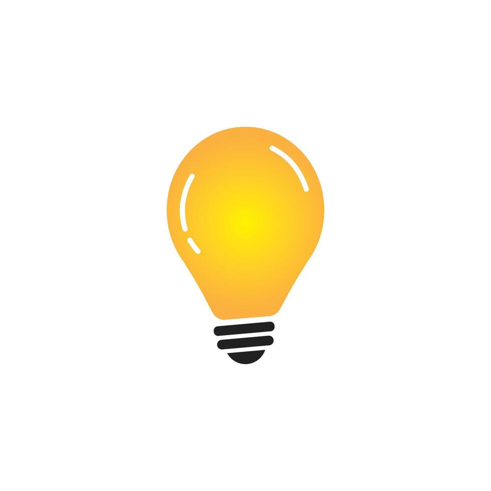 licht lamp logo of denken concept vector