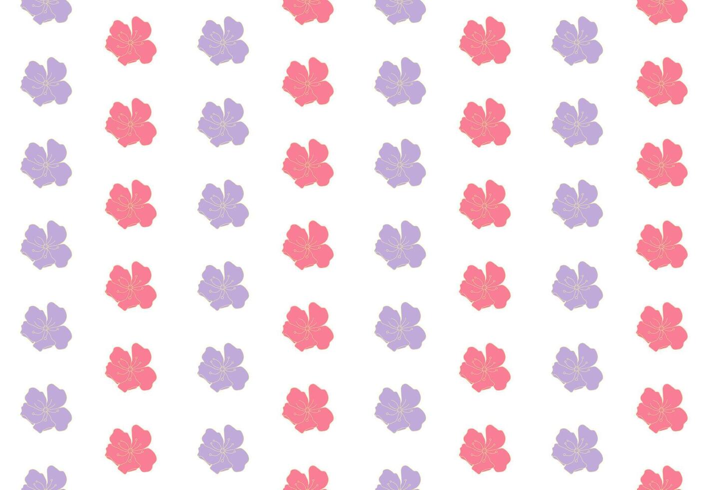 klein bloemen wit patroon achtergrond vector