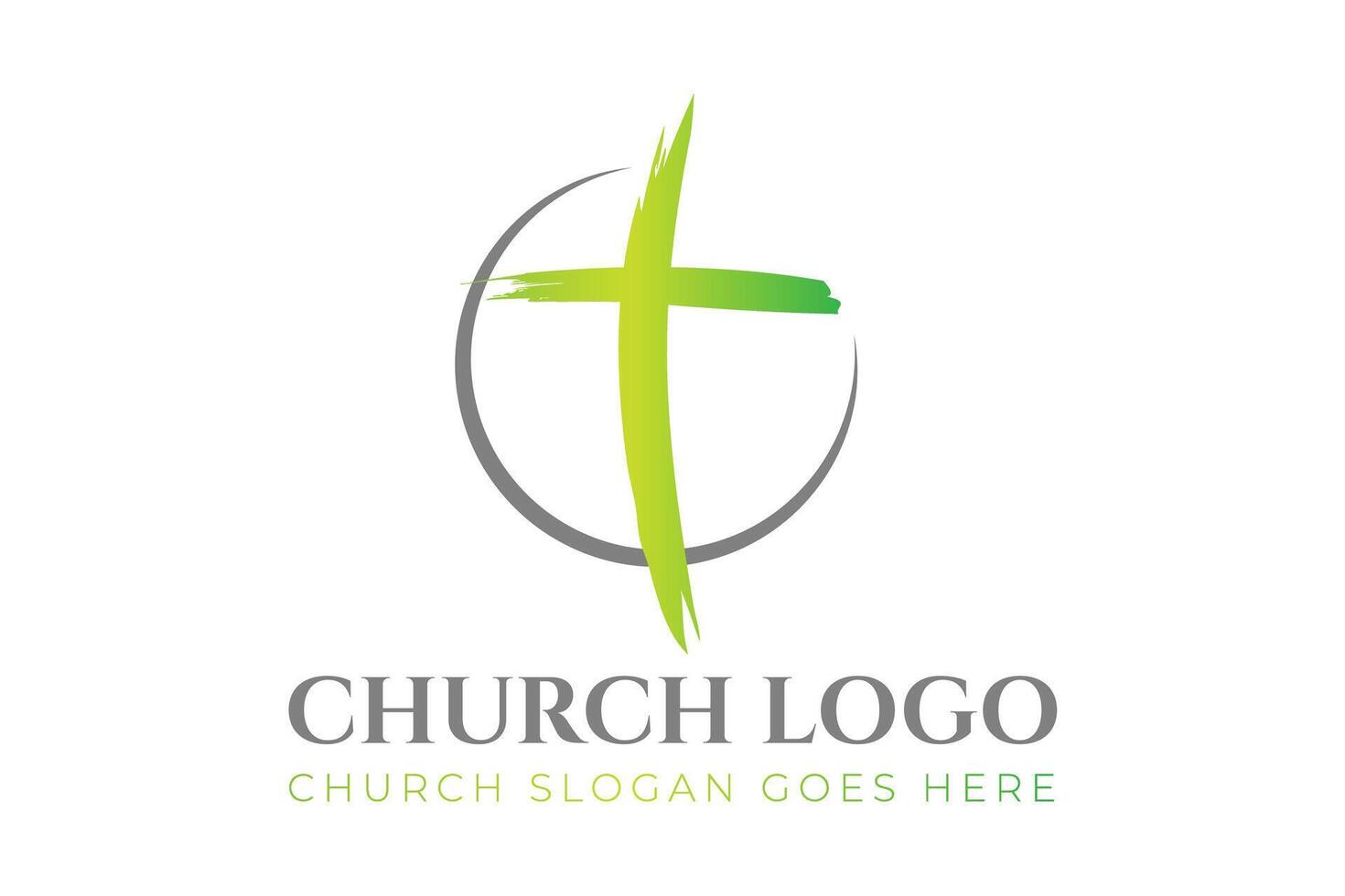christen kerk logo ontwerp vector