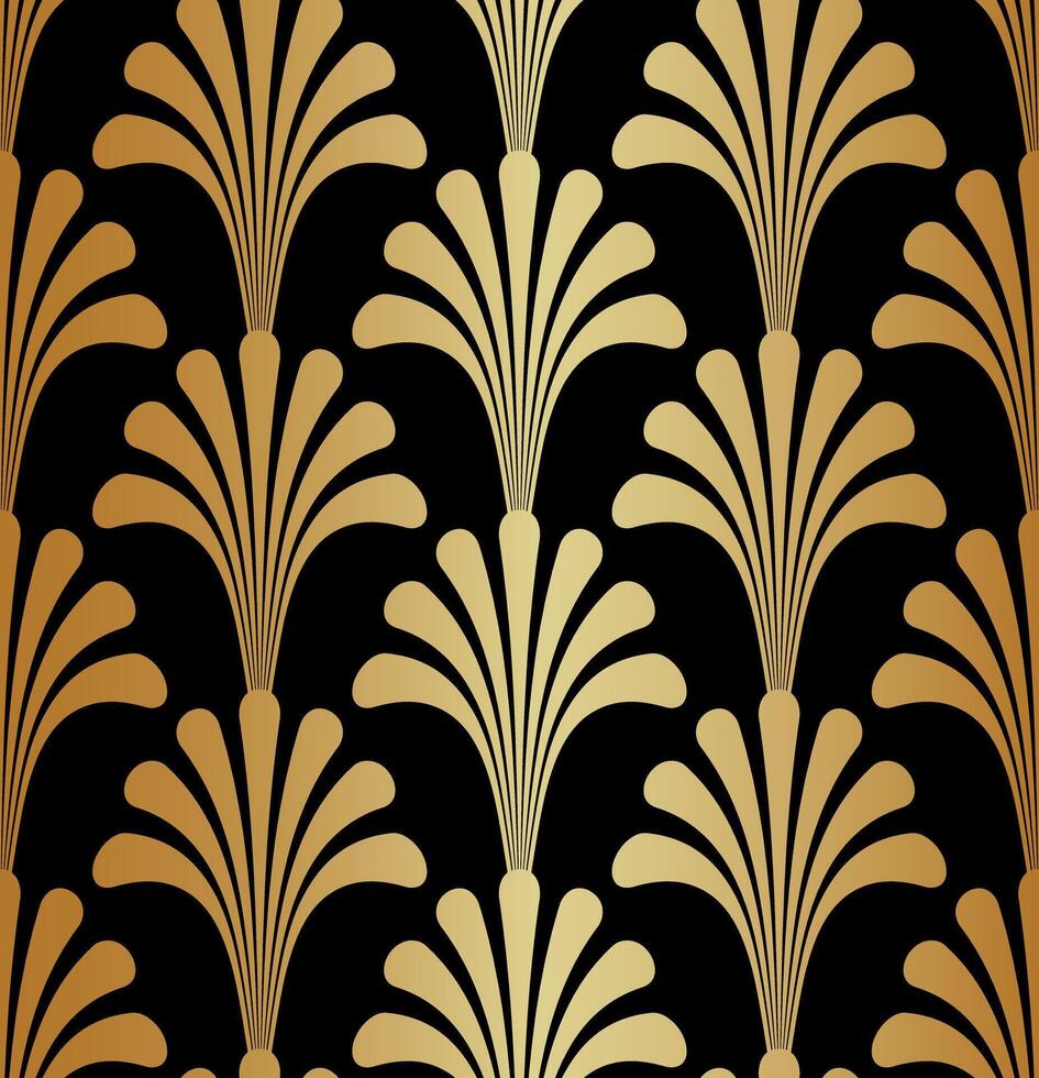 goud kunst deco Gatsby patroon achtergrond vector