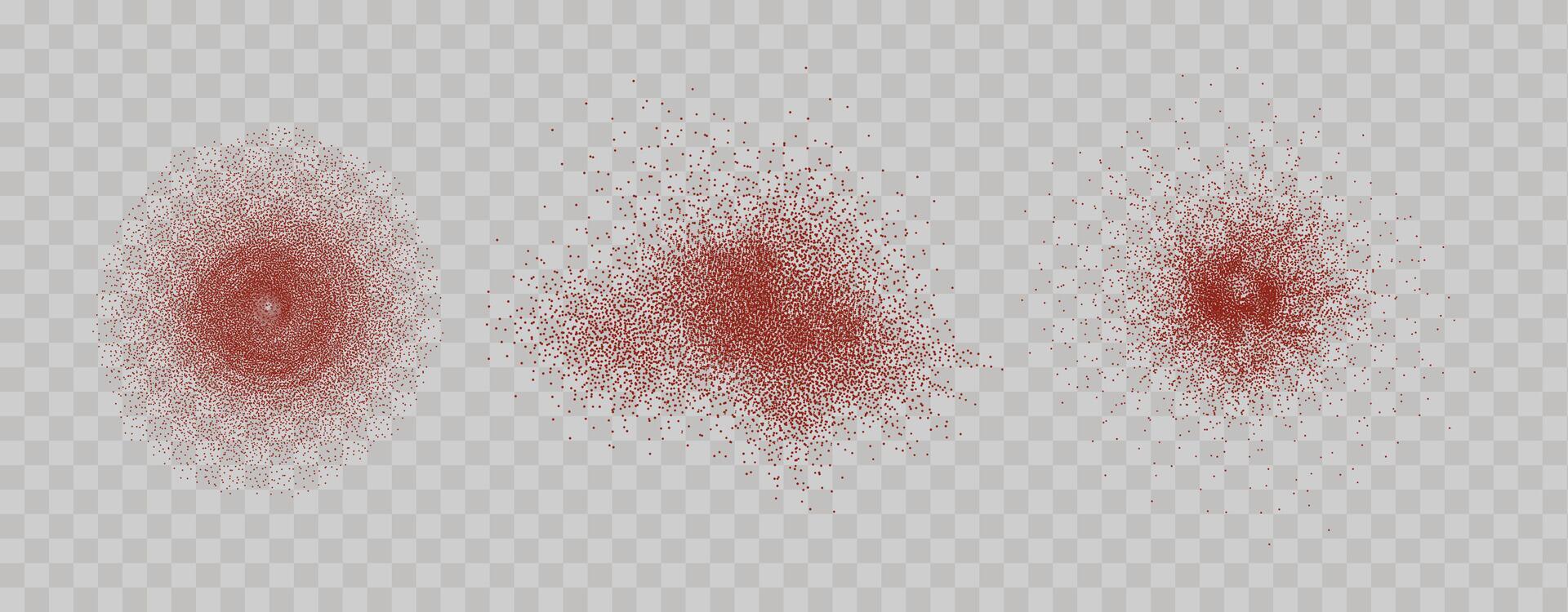 korrelig verstrooiingen van pittig barsten . spatten van rood peper poeder.overlay effect chili of paprika kruid spatten. vector realistisch illustratie van heet droog kruid.