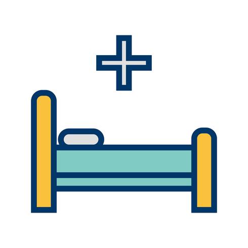 Vector bed pictogram