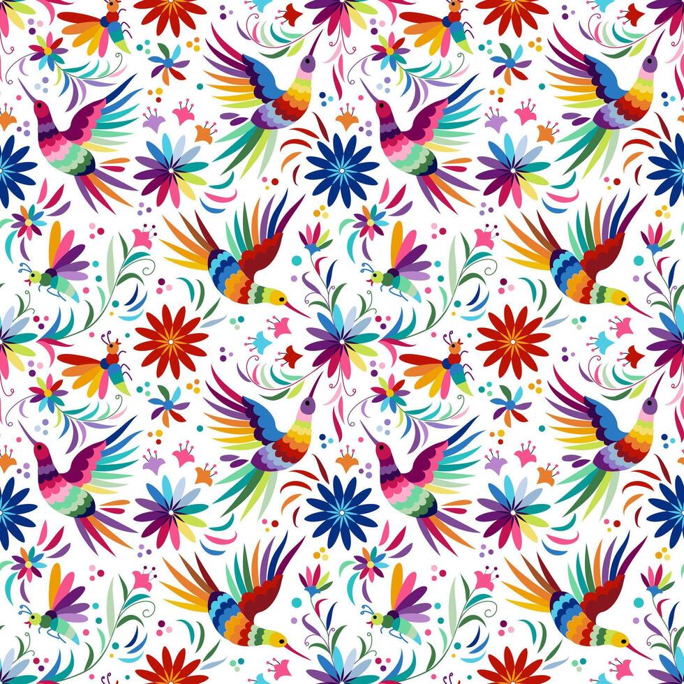 vector Mexicaans borduurwerk patroon