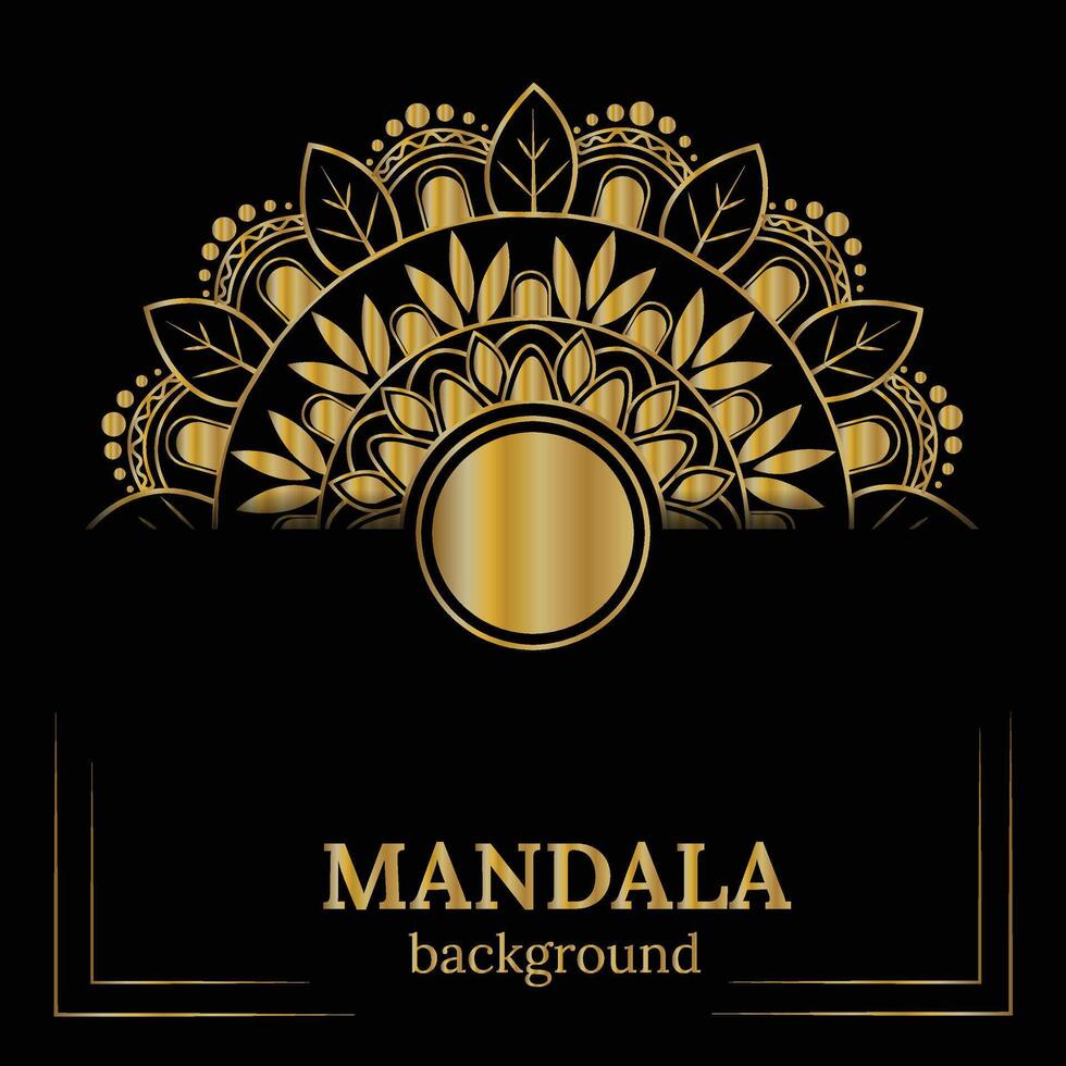 gouden mandala-ontwerp vector