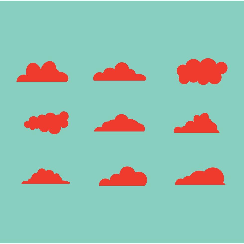 wolk sjabloon vector pictogram illustratie ontwerp