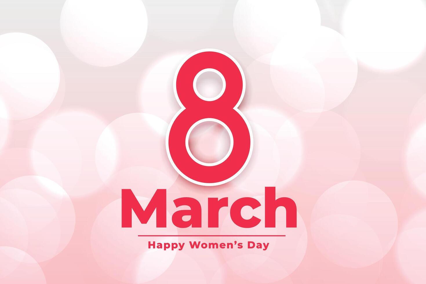 interationeel maart 8e gelukkig vrouwen dag banier vector