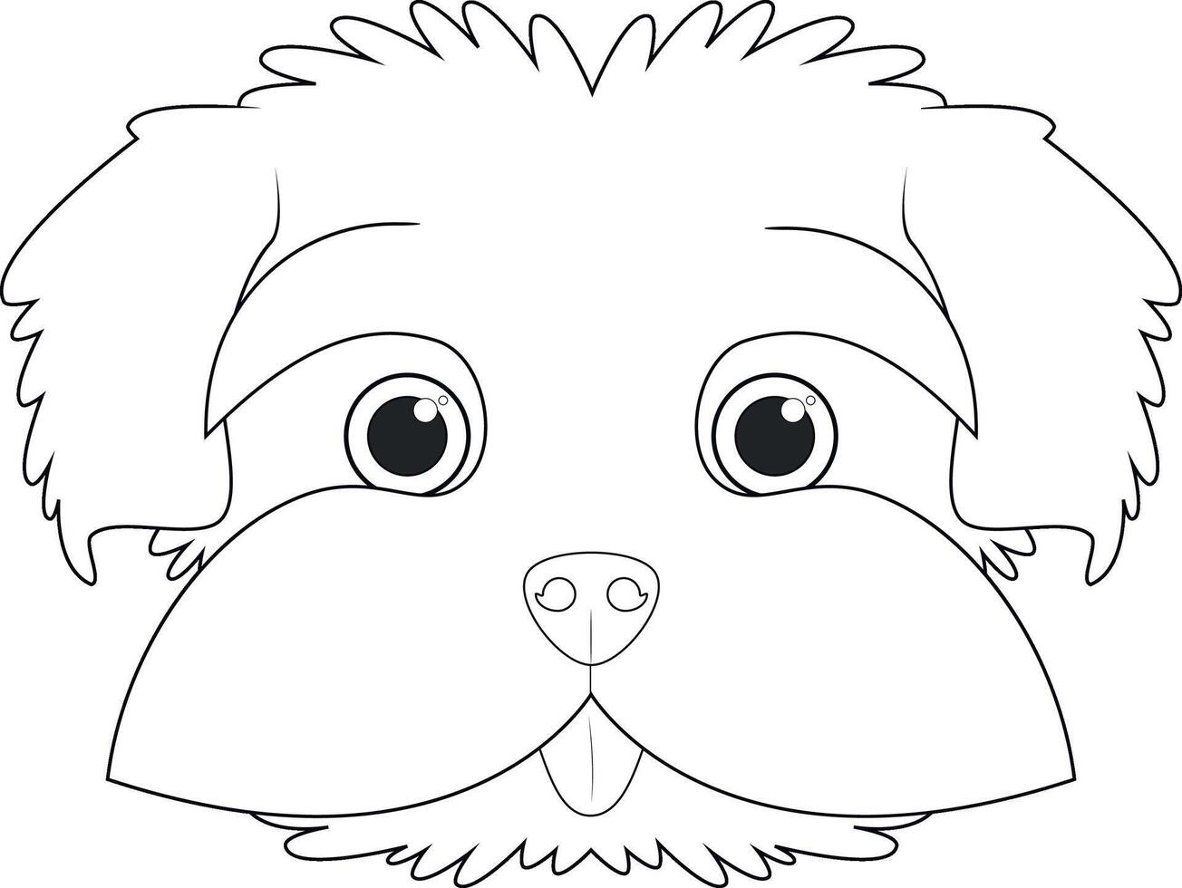 maltesse hond gemakkelijk kleur tekenfilm vector illustratie. geïsoleerd Aan wit achtergrond
