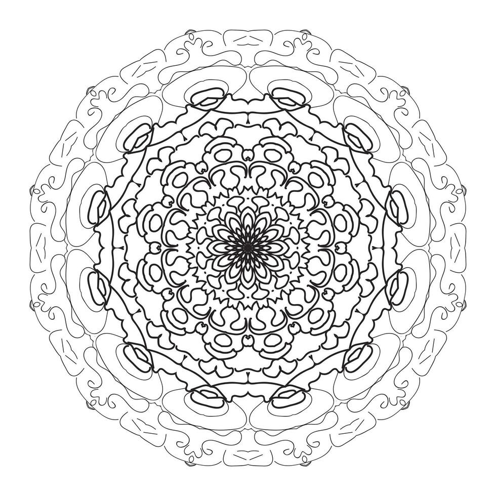 zwart vector mandala