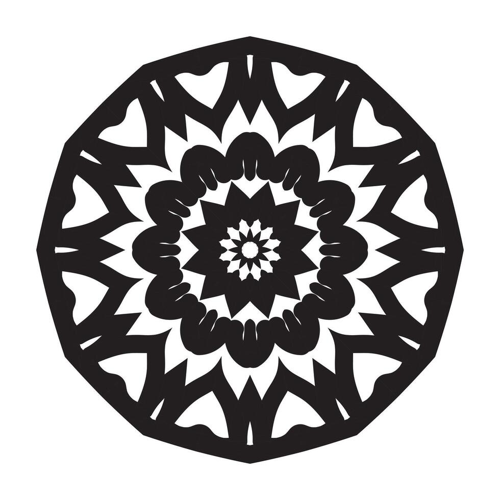 zwart mandala vector ontwerp