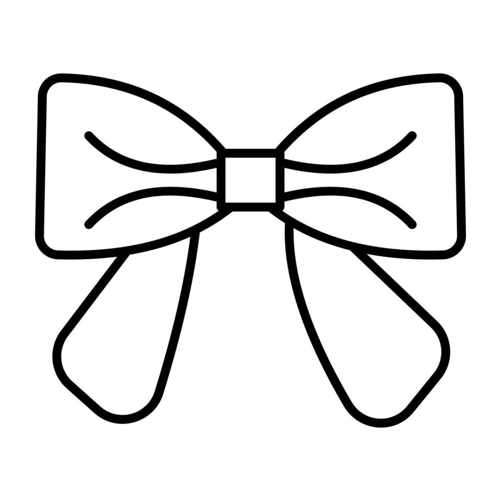 een mooi ontwerp icoon van boog stropdas vector