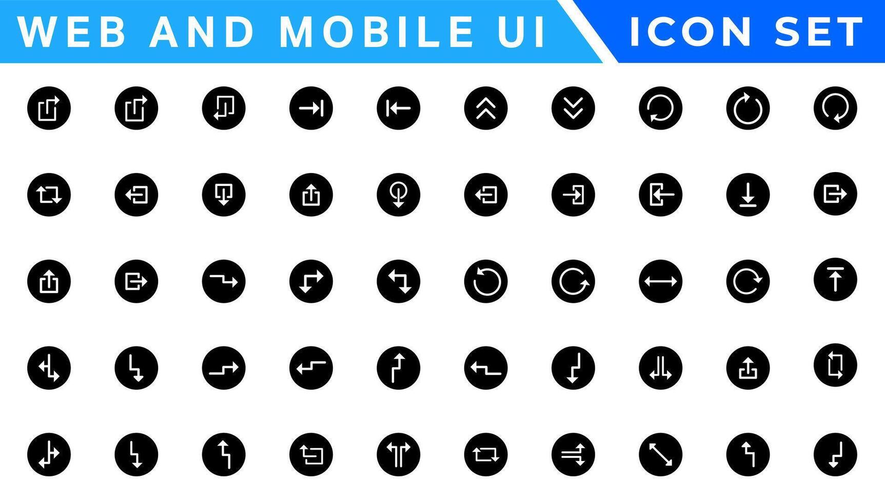 ui ux icoon mega set, gebruiker koppel iconset verzameling vector