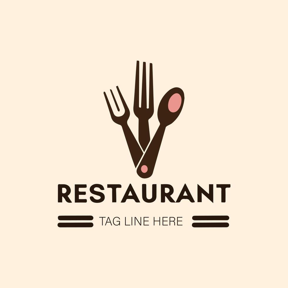 vector restaurant logo ontwerp sjabloon