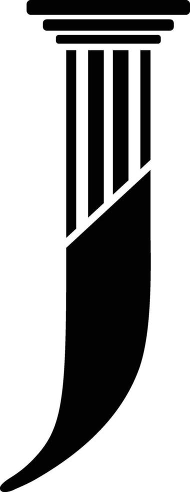 brief j pijler wet logo vector