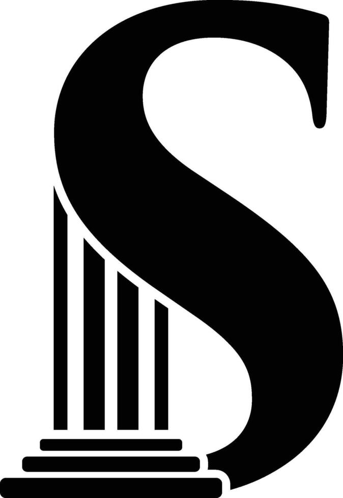 brief s pijler wet logo vector