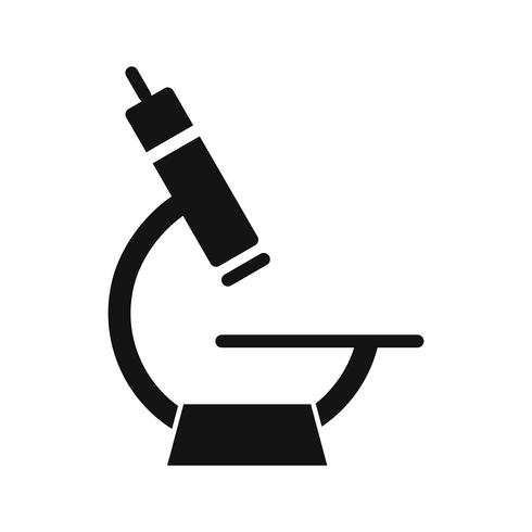 Vector microscoop pictogram