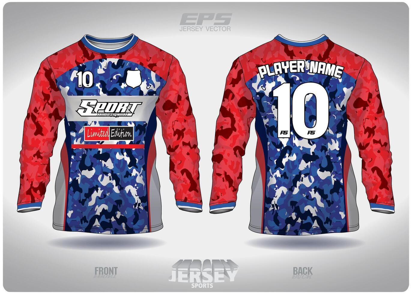 eps Jersey sport- overhemd vector.abstract patroon ontwerp, illustratie, textiel achtergrond voor ronde nek sport- overhemd lang mouwen vector