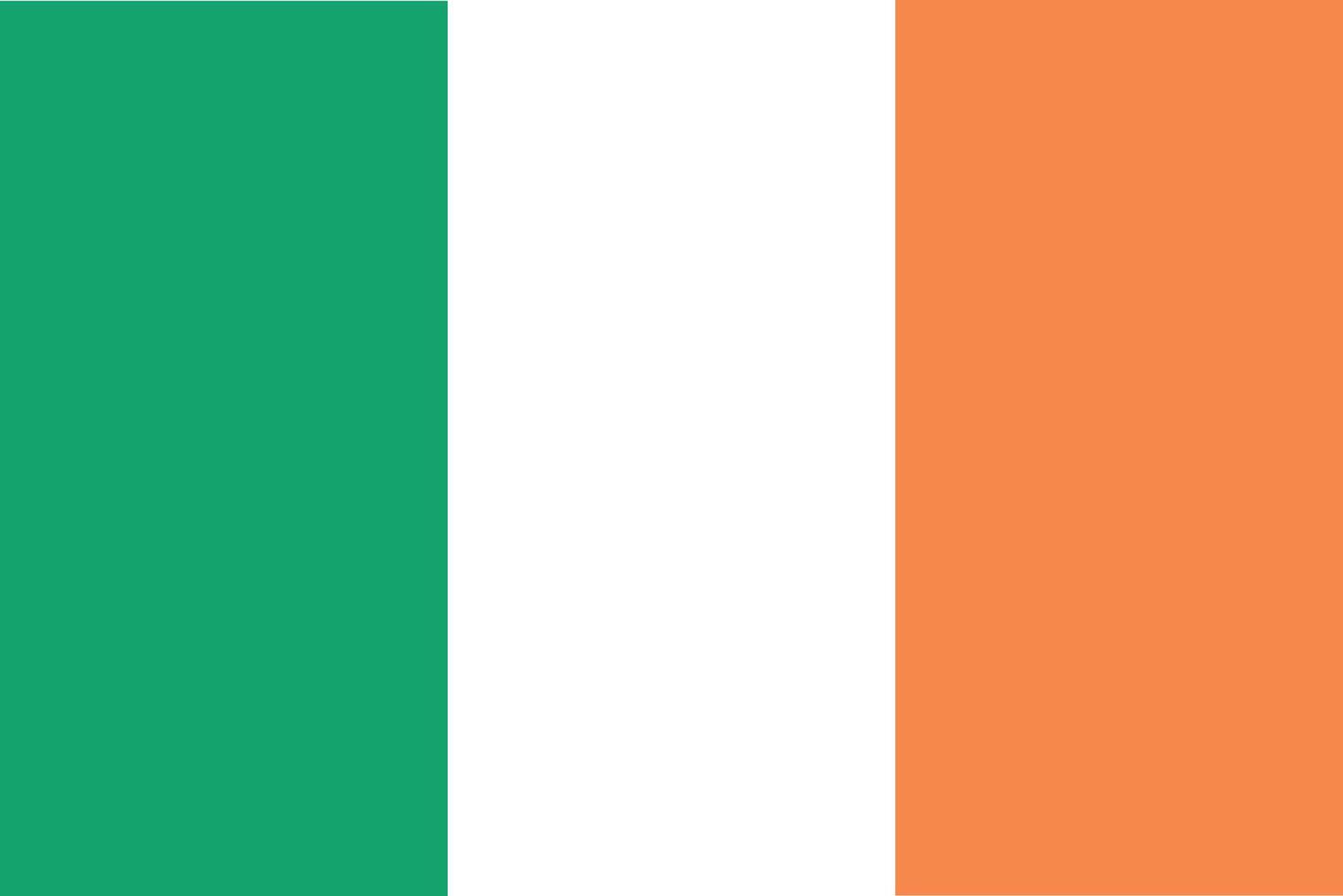 Iers vlag ontwerp, patriottisch concept vector