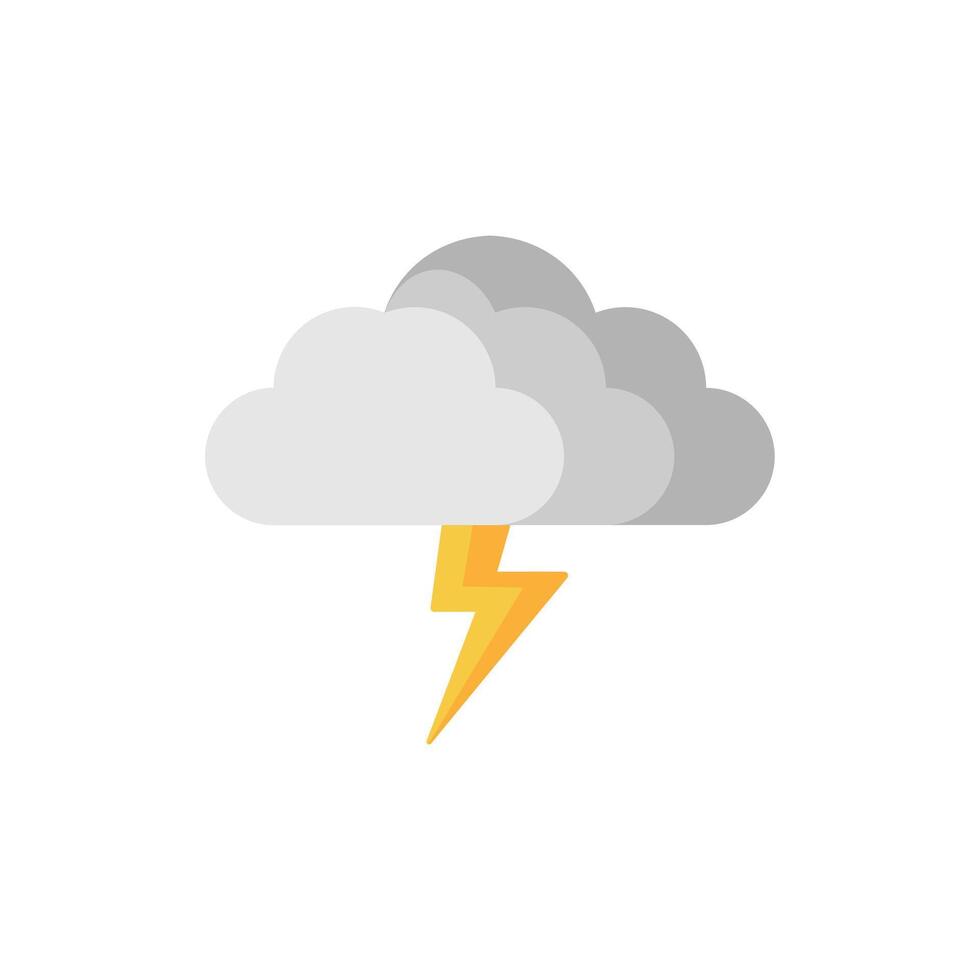 icoon onweerswolken, storm, geïsoleerd icoon Aan wit achtergrond, geschikt voor websites, blogs, logo's, grafisch ontwerp, sociaal media, ui, mobiel apps. vector