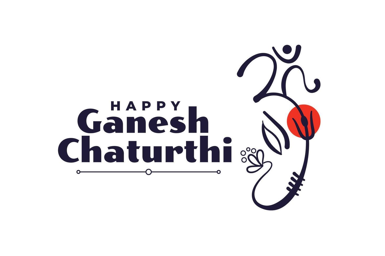 heer ganesha festival van ganesh chaturthi achtergrond vector