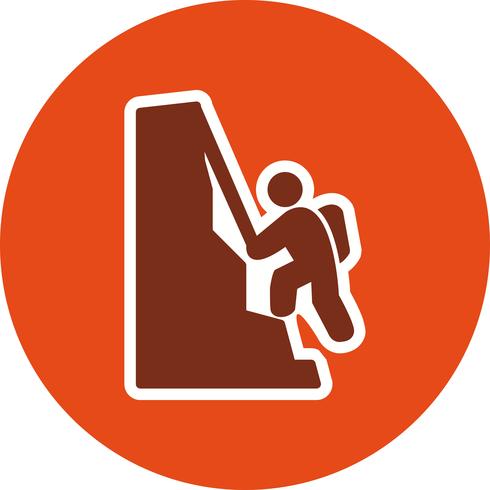 Klimmen pictogram vectorillustratie vector