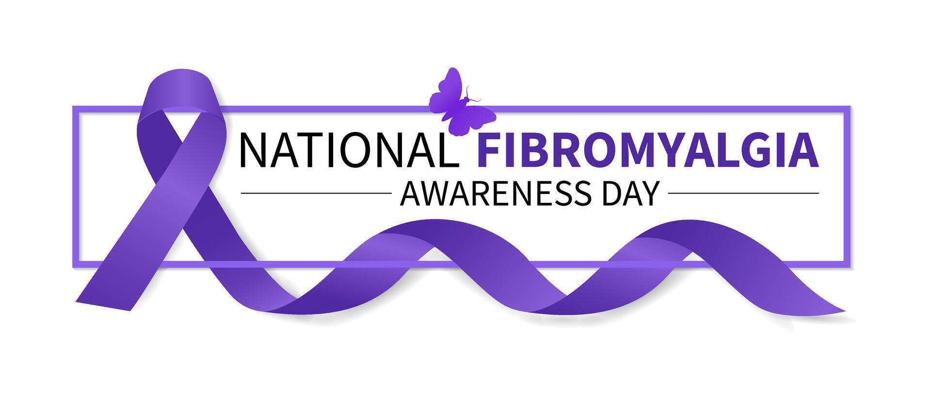 Internationale fibromyalgie bewustzijn dag, mei 12. vector illustratie. sjabloon voor achtergrond, banier, kaart, poster. folder ontwerp. vlak illustratie.