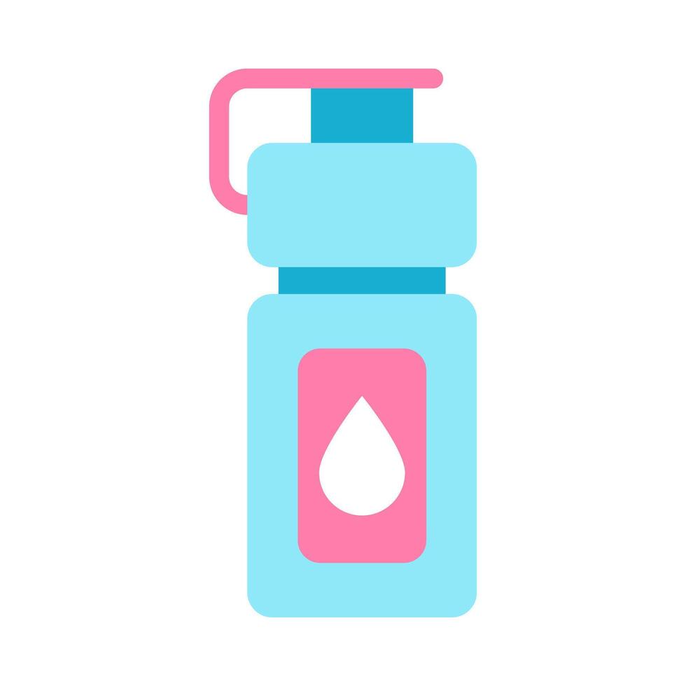 sport- fles hydro fles water. sport water fles vector illustratie kleurrijk.