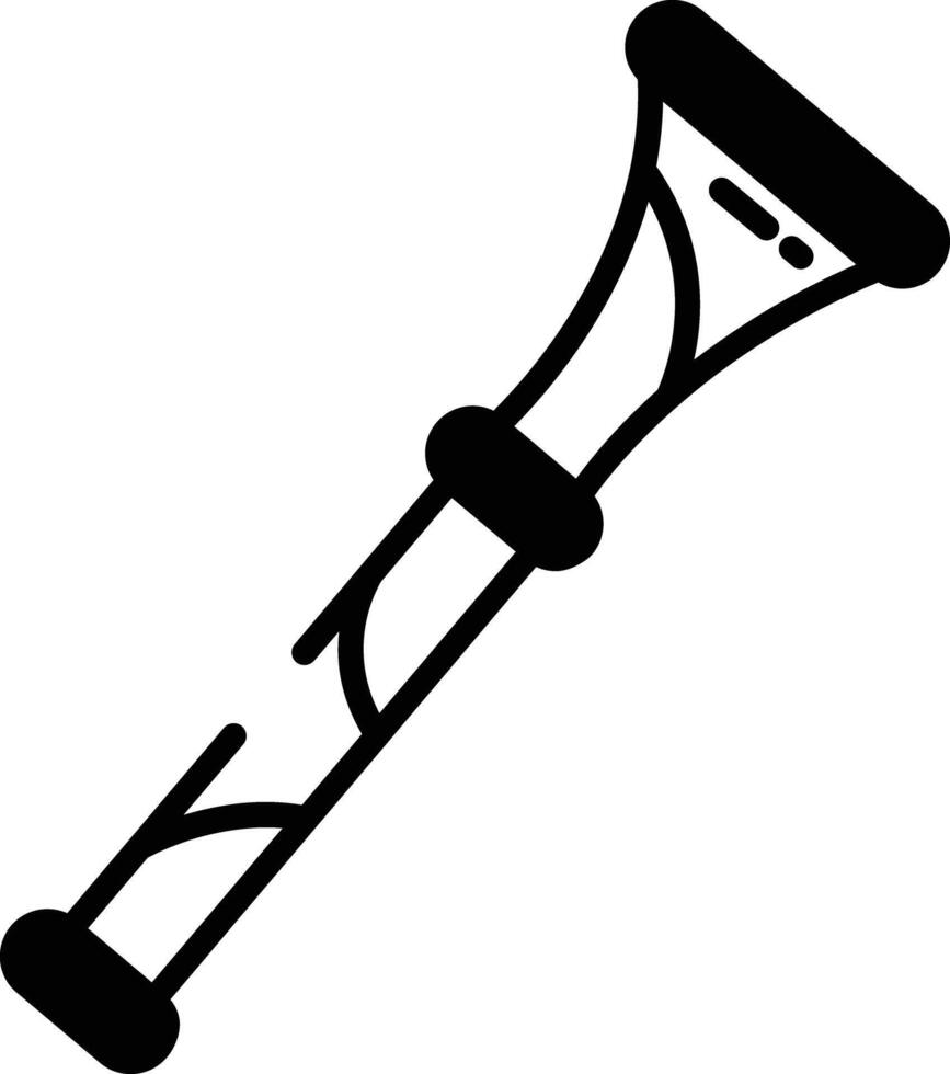 vuvuzela glyph en lijn vector illustratie