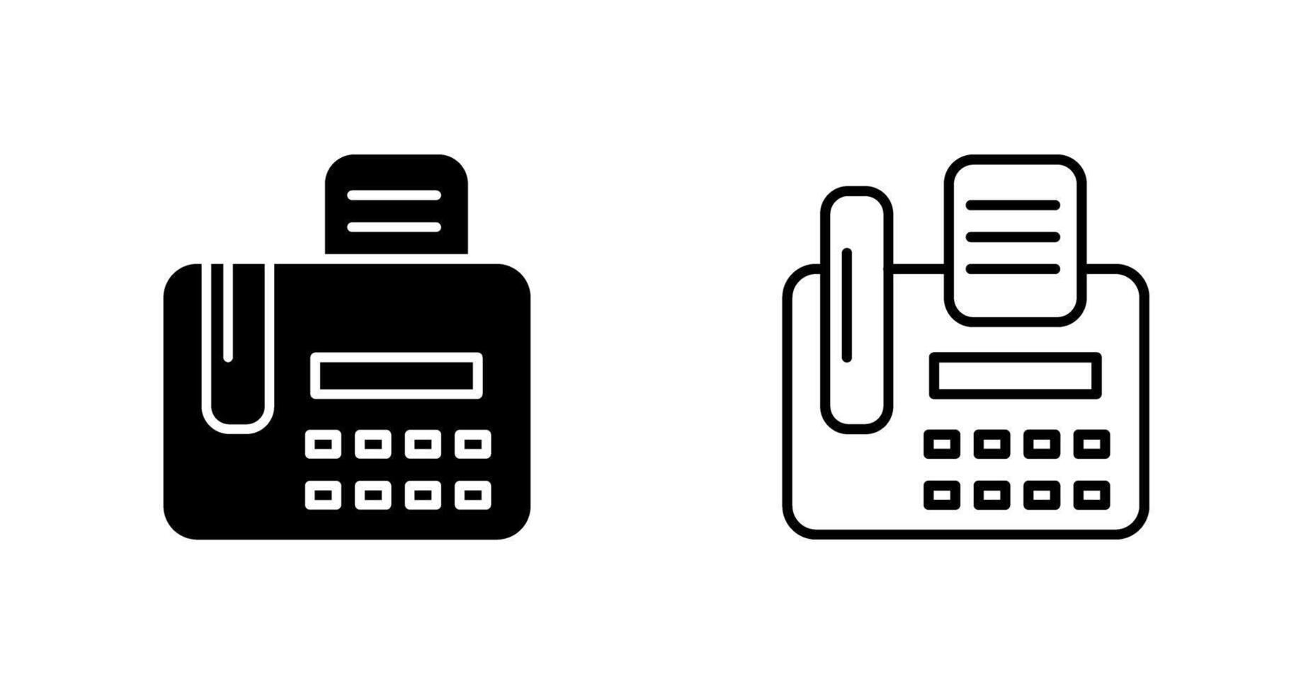 fax machine vector icoon