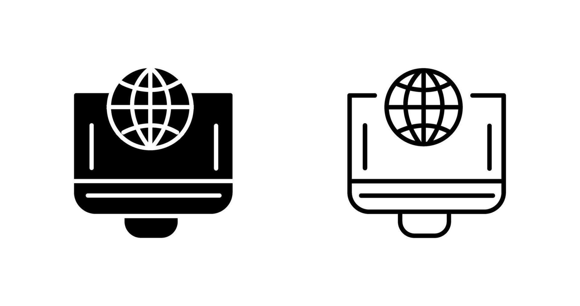 wereldbol vector pictogram