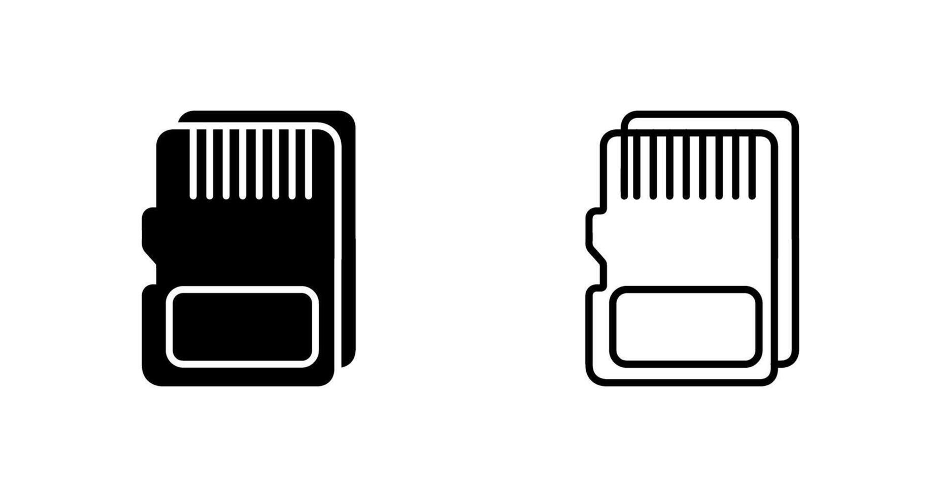 sd-kaart vector pictogram