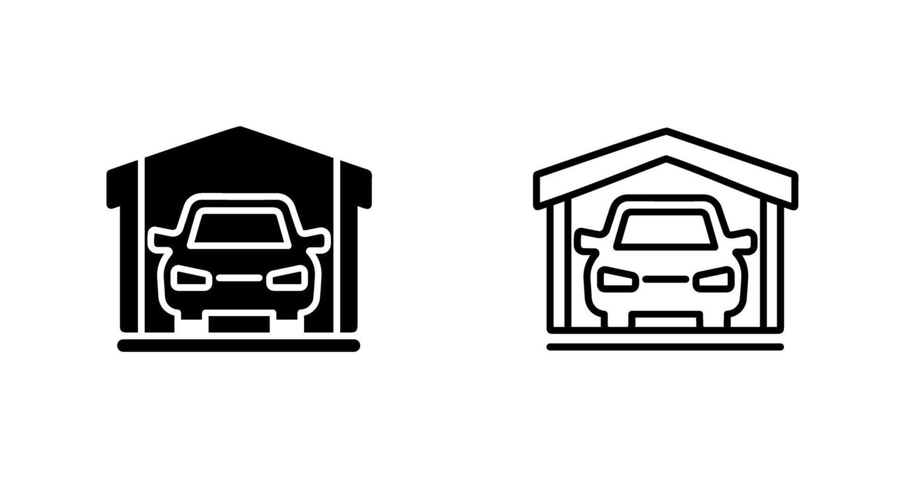 garage vector icoon