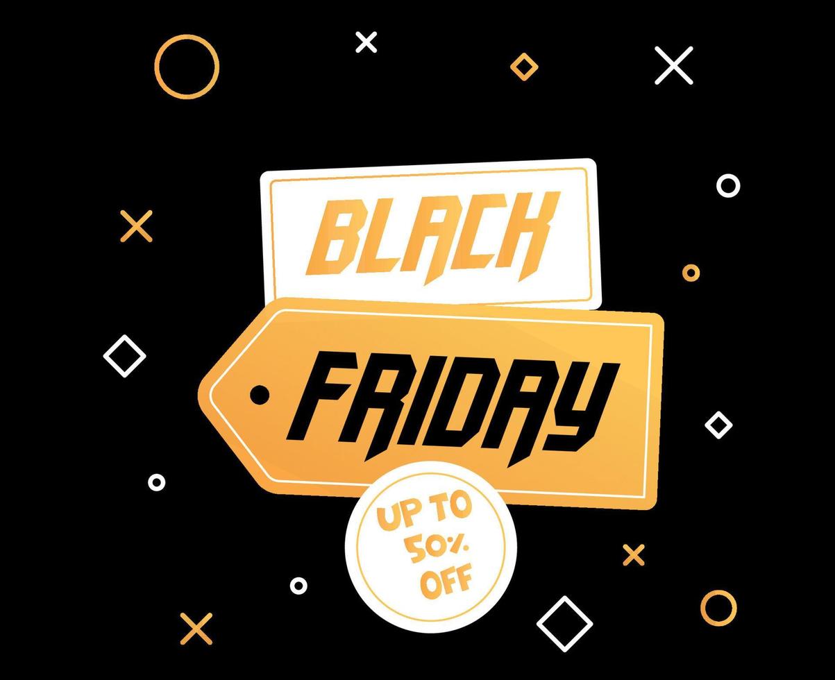 zwarte vrijdag ontwerp vector vakantie illustratie reclame 29 november abstracte goud en wit verkoop met zwarte achtergrond