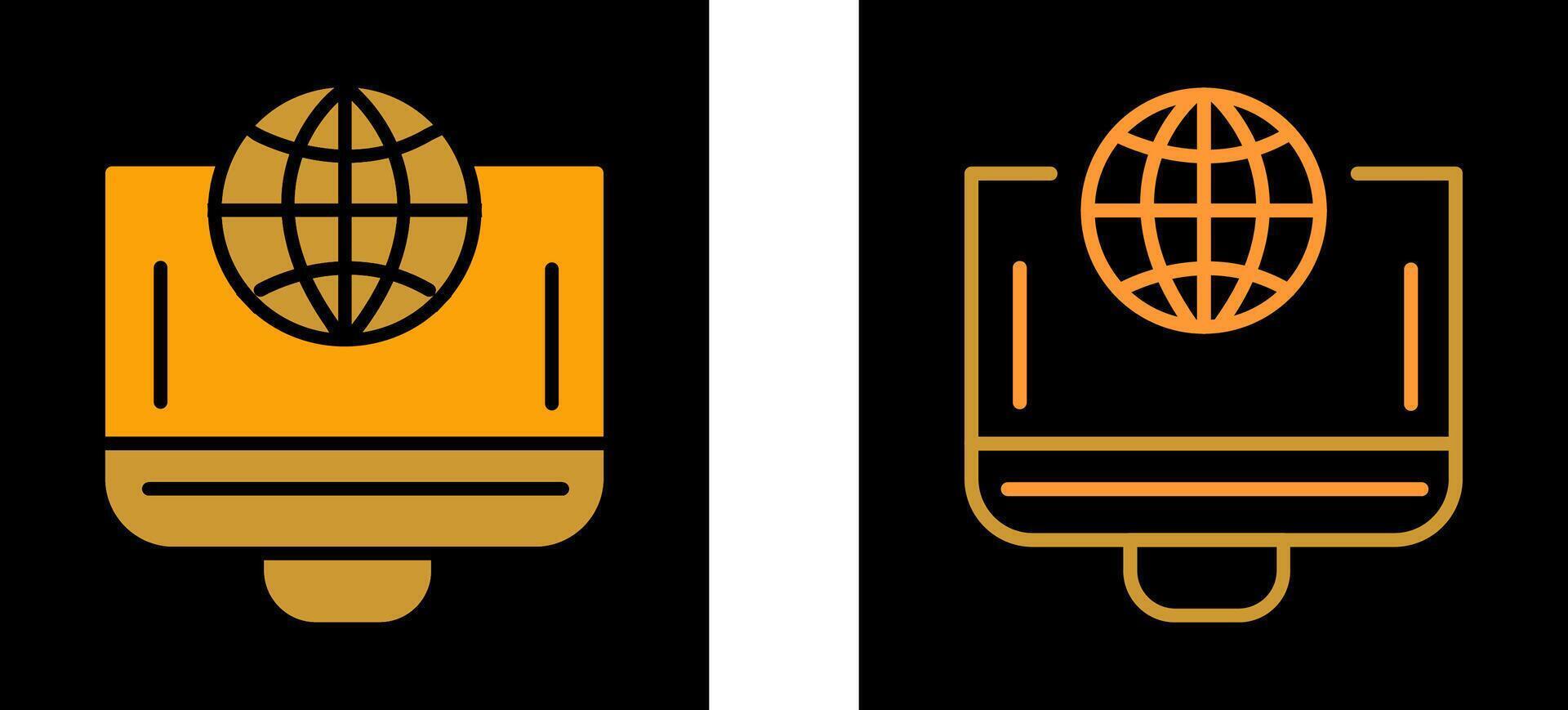 wereldbol vector pictogram