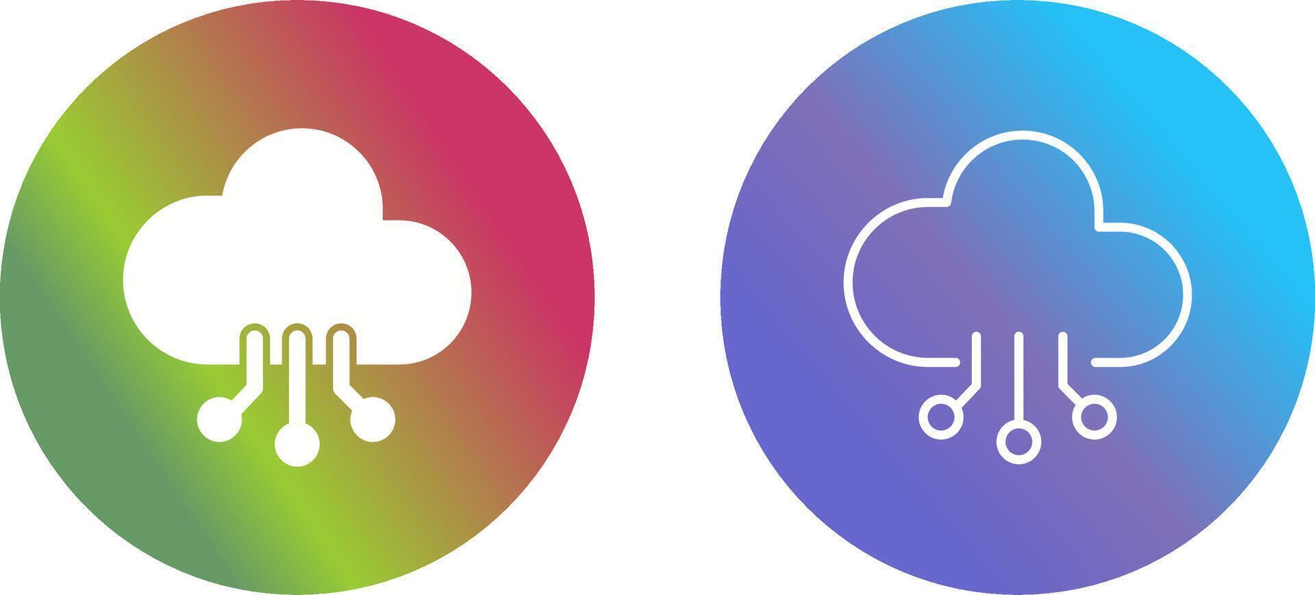 cloud computing vector icon