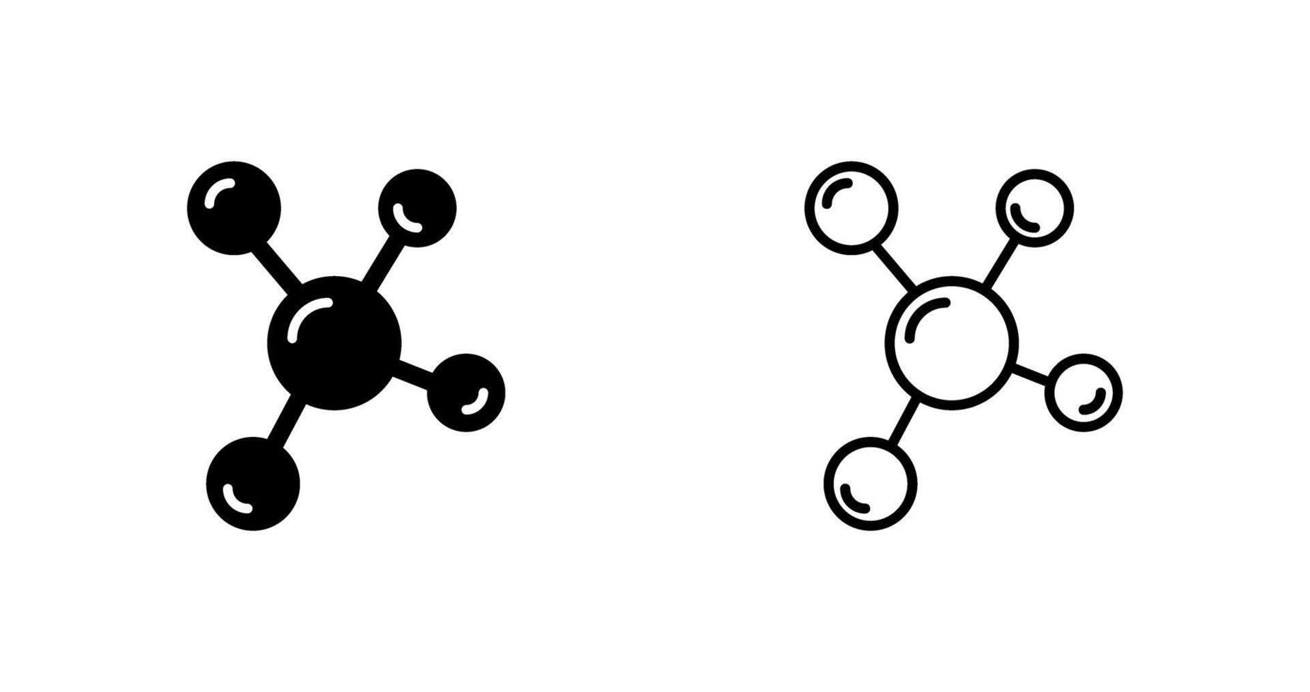 molecuul vector pictogram