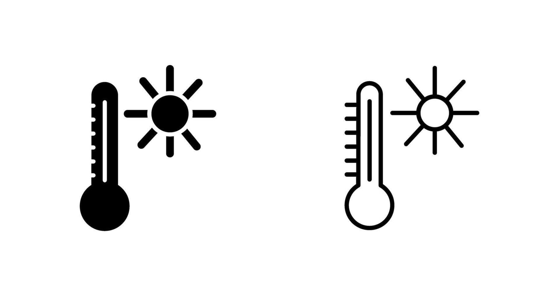 temperatuur vector icoon