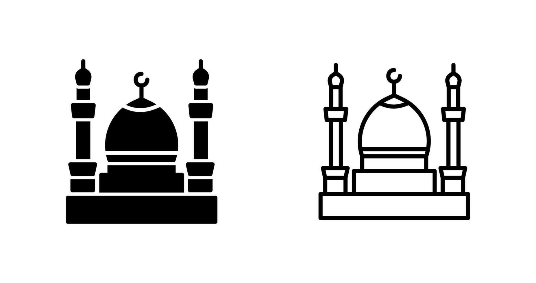 moskee vector pictogram