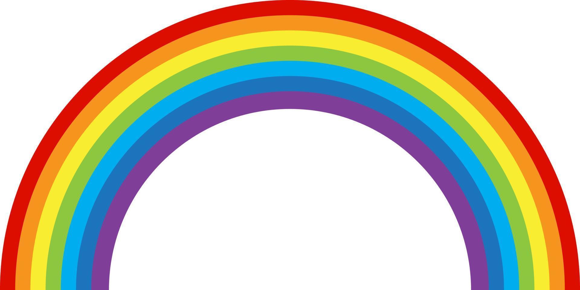 regenboog veelkleurige gebogen. vectorillustratie. eps10 vector