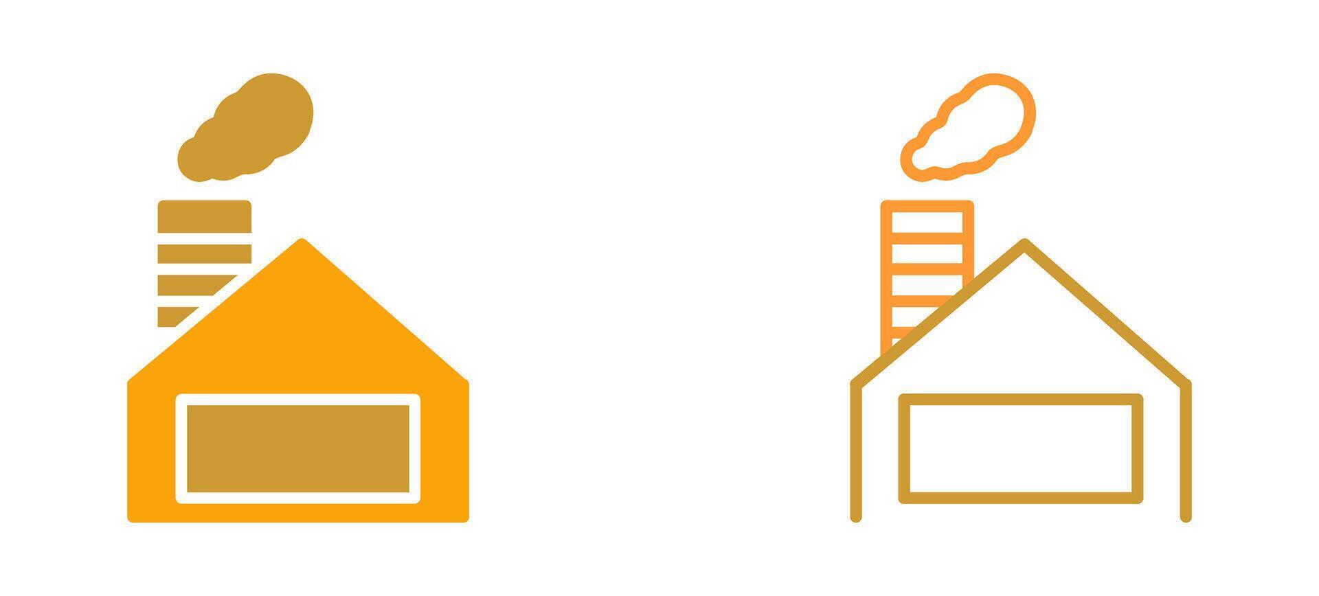 schoorsteen vector pictogram