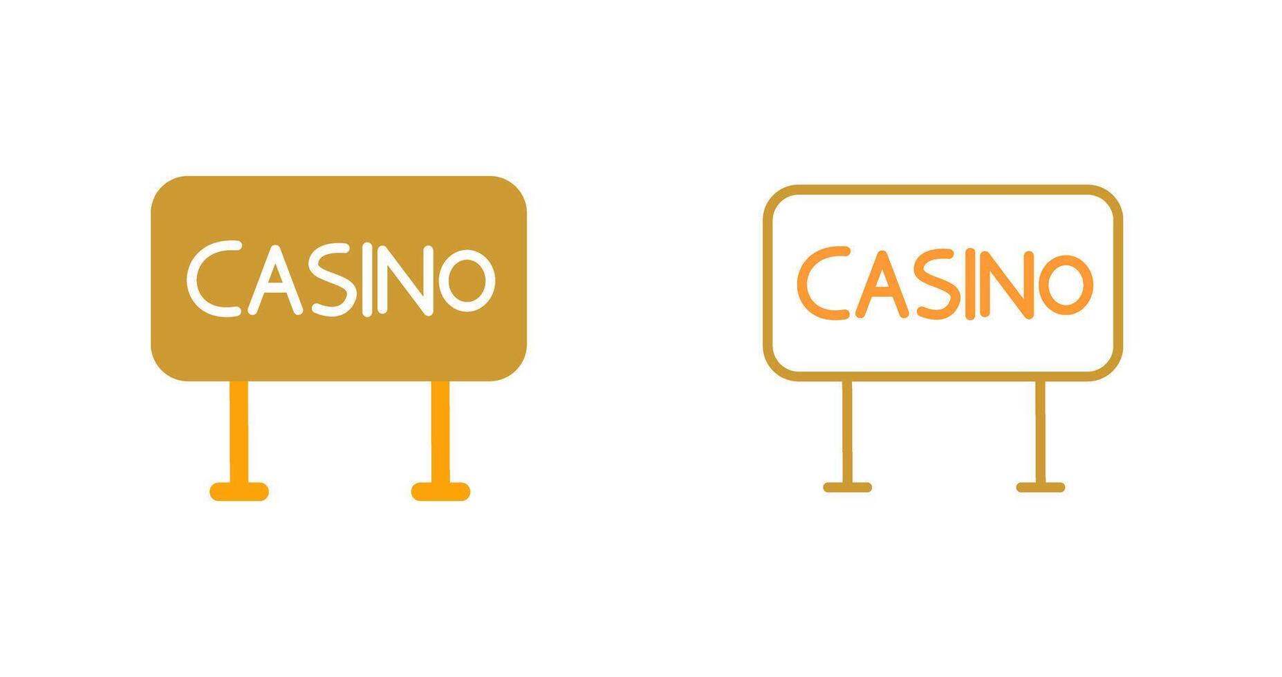 casino teken vector icoon