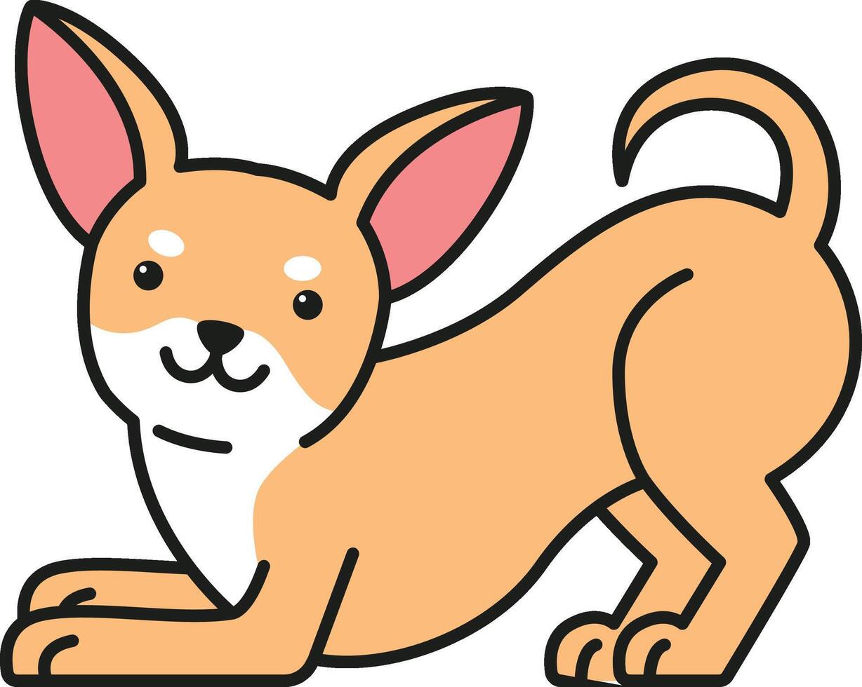 schattig chihuahua hond vector illustratie