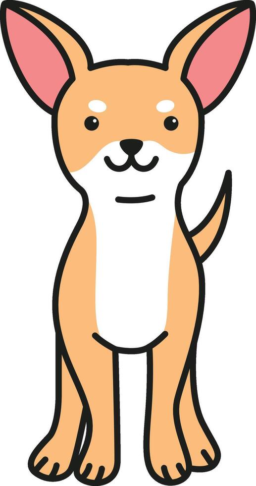 schattig chihuahua hond vector illustratie