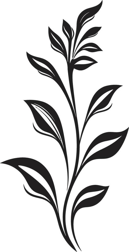 strak bloemblaadjes monochromatisch icoon presentatie van botanisch bloemen ontwerp eindeloos bloesems elegant embleem met vector logo in zwart