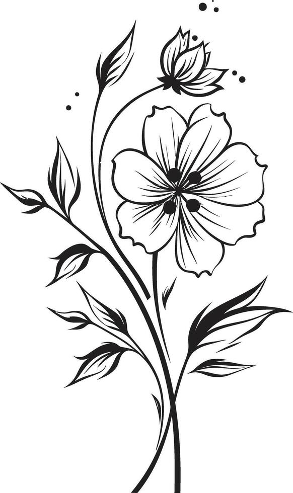 bloesem tapijtwerk strak vector logo van botanisch elegantie bloemen essence tijdloos zwart icoon met vector logo ontwerp