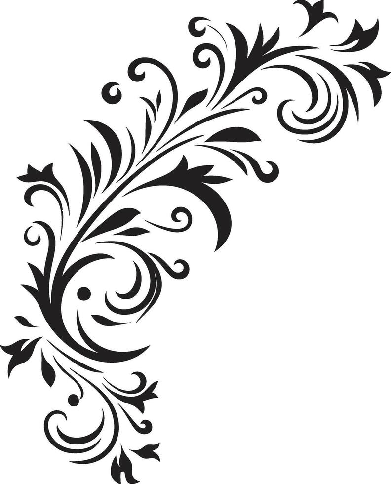 oud wereld ornament monochroom Europese grens icoon in elegant zwart barok schittering zwart logo met wijnoogst Europese grens ontwerp vector