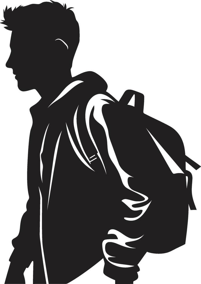 onderwijsexcellentie opvallend vector zwart symbool voor mannetje leerling prestatie mannelijk verdienste zwart logo icoon voor hoog het uitvoeren van mannetje studenten