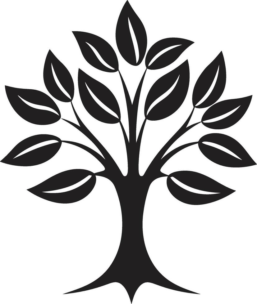 groen erfenis dynamisch vector logo ontwerp voor boom plantage prieel genegenheid strak zwart icoon betekenend boom plantage