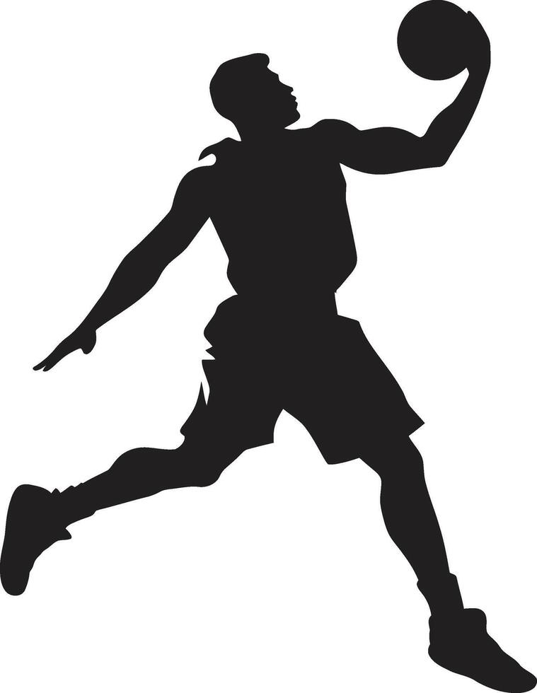lucht stratosfeer basketbal speler dunk vector icoon voor stijgend hoog dunk dimensies vector logo voor hoepel ruimte ontdekkingsreizigers