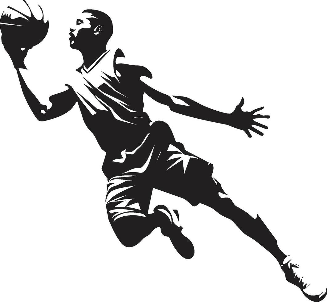 dunk drift vector kunst voor basketbal speler logo ontwerp lucht kunstenaarstalent dunk vector icoon voor hoepel visionairs